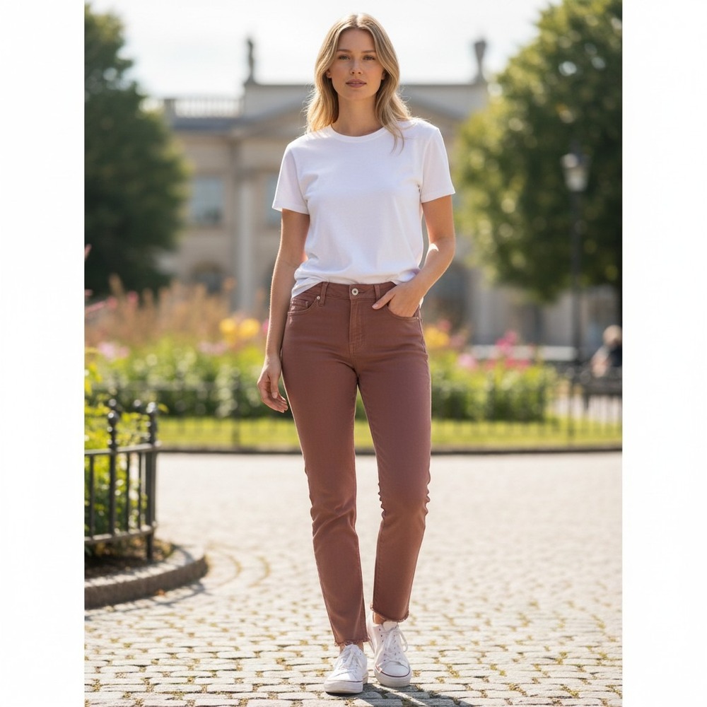 AG Adriano Goldschmied Legging Ankle Jeans Brown Women 26 NWT Super Skinny